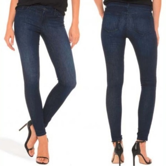 Mott & Bow Mid Rise Grove Skinny Jeans Dark Wash Sz 28 - Picture 1 of 7